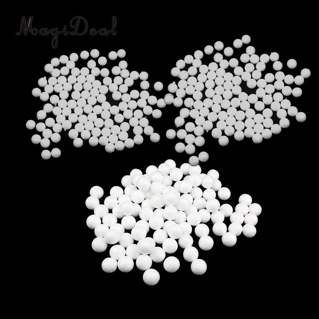 300pcs Creative Modelling Polystyrene Styrofoam Foam Ball Materials 15/25/27mm
