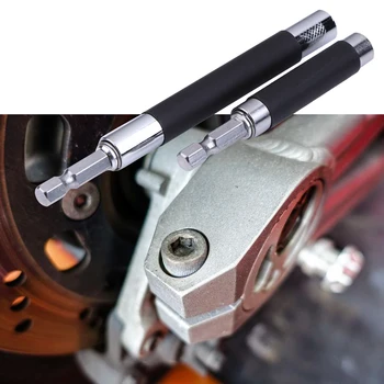

2pcs1/4"Extension Guide Rod Mini Handy Screw Bit Holder Magnetic Bit Tip Holder Hex Bit Drill Telescoping Screwdriver Bit Holder