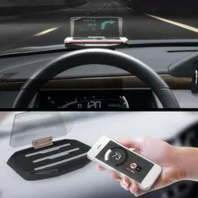 Car HUD Head Up Display Speed Warning GPS Navigation HUD Bracket Head Up Display For Smart Mobile Phone Car Stand Folding Holder