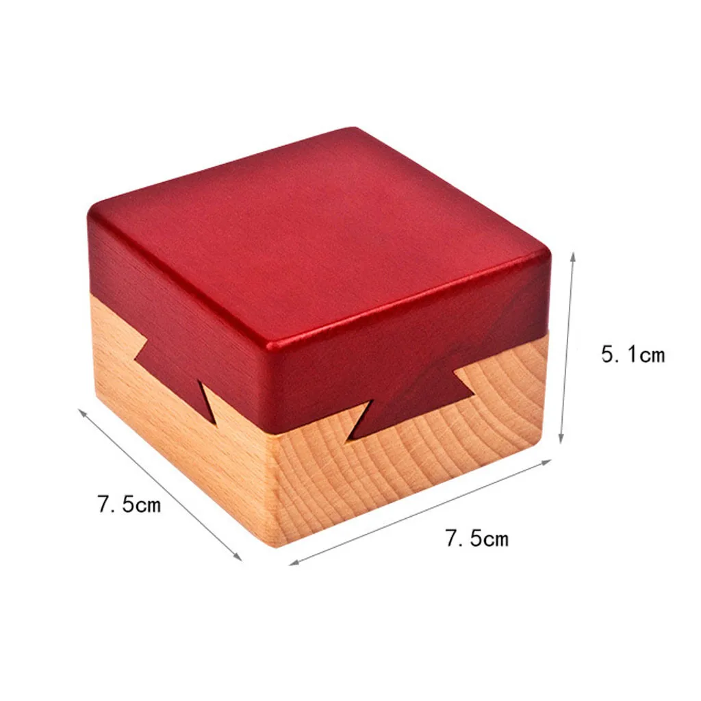 Деревянный пазл с секретом коробка отсек скрытый подарок Сюрприз головоломки Пазлы для детей взрослых антистресс Reliever игрушки