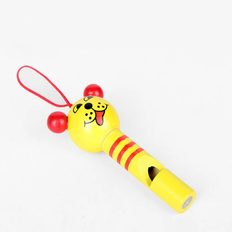 Игрушка woo Свистки деревянный красочный мультфильм животных Свистки рано музыкального образования для От 1 до 3 лет детская