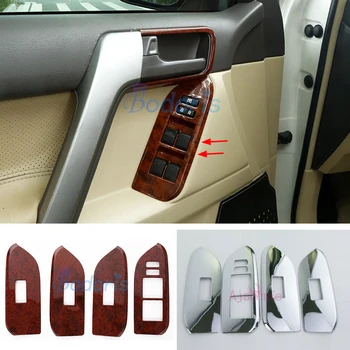 

Accessories For Toyota Land Cruiser 150 Prado LC150 FJ150 2010-2018 Interior Window Glass Switch Cover Trim Chrome Car Styling