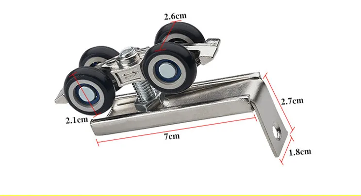 1 компл. Нержавеющая сталь раздвижные двери ролик медведь 30 кг домашняя комната шкаф деревянные Двери Подвесные колеса для мебель оборудование, колесо