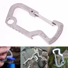 Мини-Весна Рюкзак Застежками Paracord EDC Отдых На Природе Брелок Открывалка Для Бутылок Крючки Многофункциональный Открытый Инструмент Выживания