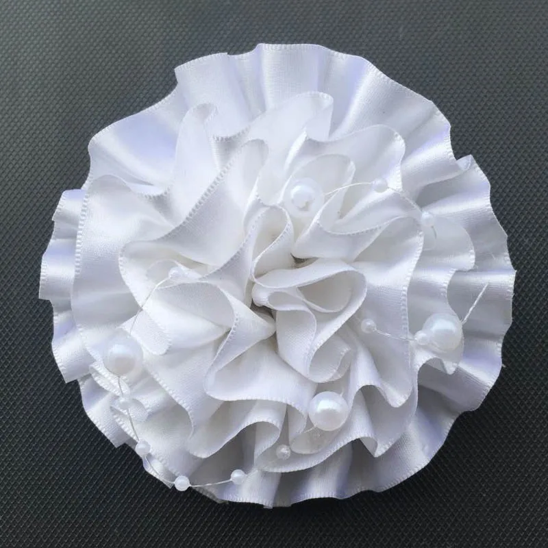 

2pcs kids Girl Elastic Hair Bands white Color PonyTail Holder Hair white Bow Headband Hairband for children Hair Accessories