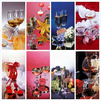 

DIY 5d Diamond Embroidery Wine glass full square drill Resin diamond Painting Cross Stitch Rhinestones Handmade Home Decor