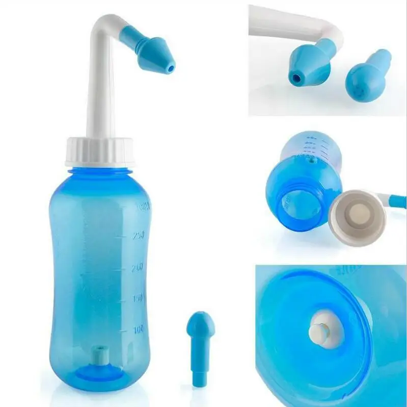 Уход за здоровьем, носовой чайник для промывания носа, устройство для чистки носа, 500 мл, носовой ирригатор для промывания носа, очиститель для взрослых и детей