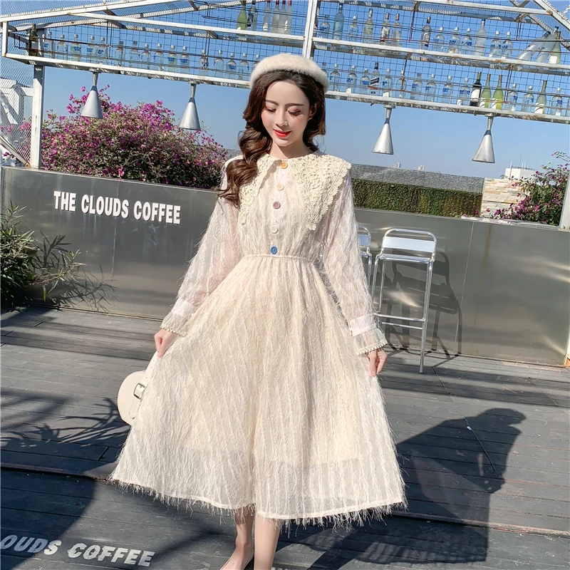 Mujer flores bordado encaje vestido de fiesta manga larga princesa vestido Vintage vestido de Mujer elegante, vestido de Ropa de Mujer 81i3 Mujer flores bordado encaje vestido de fiesta manga larga princesa vestido Vintage vestido de Mujer elegante, vestido de Ropa de Mujer 81i3