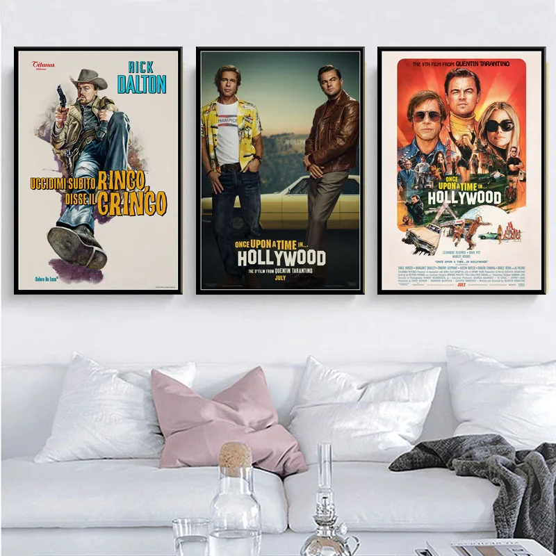 P794 Once Upon a Time in Hollywood Quentin Tarantino новый кино художественная картина Шелковый Холст