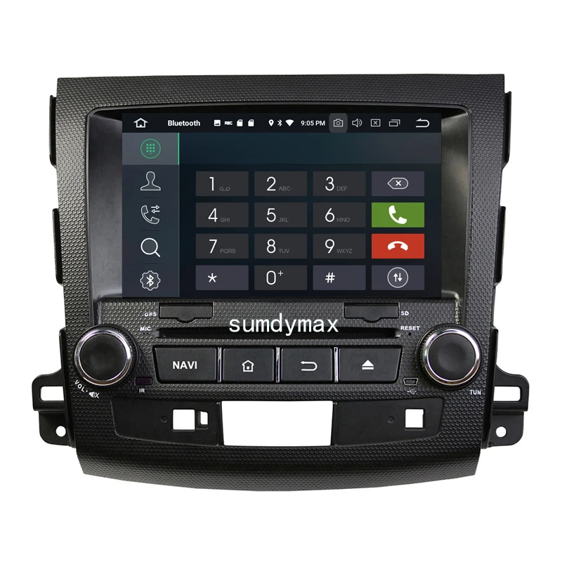 Clearance 8"HD screen android 9.0 4G+64G car dvd gps player for Mitsubishi outlander 2008-2012 with octa core PX5 gps navigaiton wifi USB 3