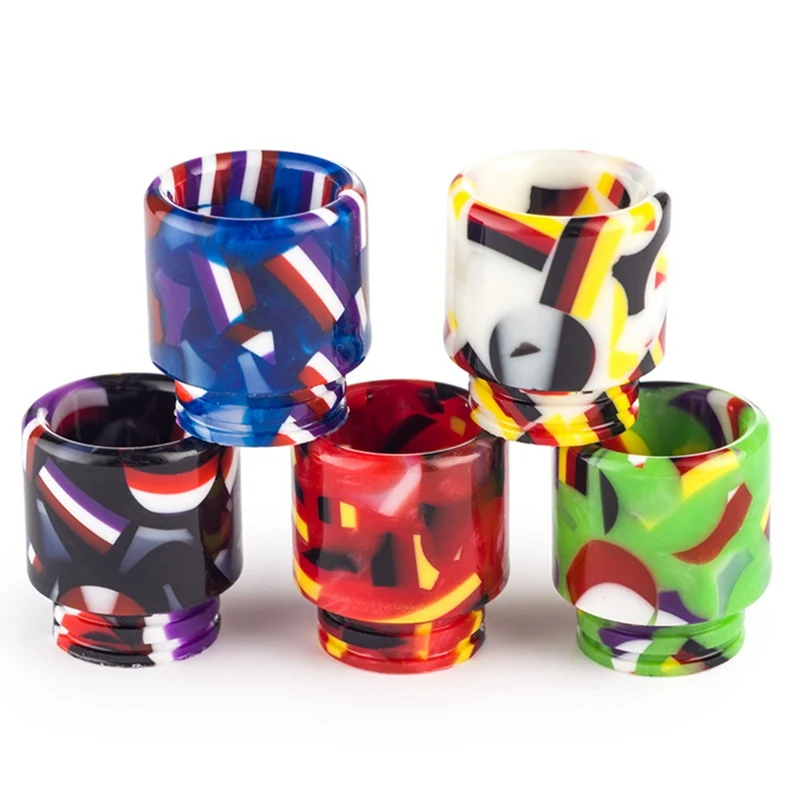 

VapeSmod 1pc Round Style 810 Flag Epoxy Resin Drip Tip E Cigarettes Accessory For V8 V12 Prince Color Beast Wide Bore