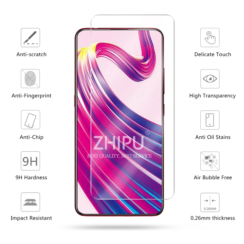 2 Pcs Tempered Glass For vivo V15 Pro Glass Screen Protector 2.5D 9H Tempered Glass For vivo V15 Pro 6.39 Protective Film