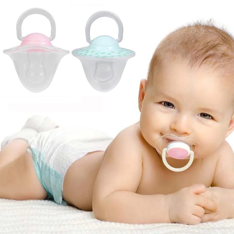 

Anti-dust Cover Baby Pacifier 2 Colors Flat Thumb Pattern Baby Nipples Baby Nipples Tool Safe Feeding Accessories