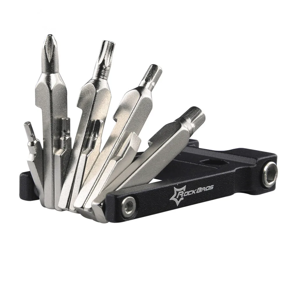 Best ROCKBROS 19 in 1 Multifunction Bike Bicycle Repair Tools Kit Hex Spoke Road Mountain Bike Screwdriver Repair Tools For Cycling