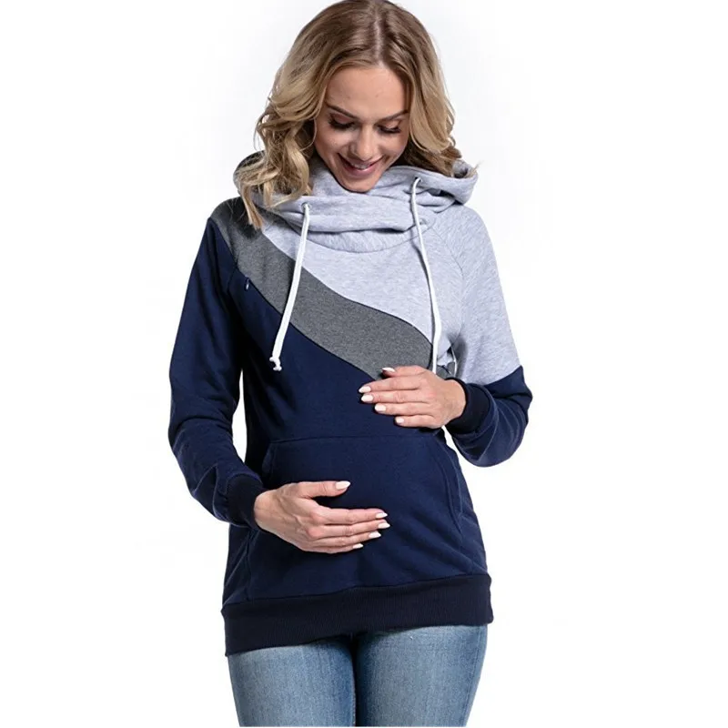 Best Price  Hot New Mom Lactation T Tshirt Autumn Pregnant Women Long Sleeve Breastfeeding Clothing Maternity N 