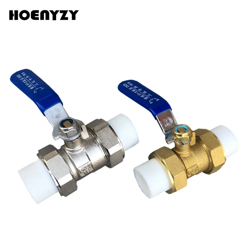 20/25/32/40/50mm Brass PPR Ball Valve Heat Fusion Plumbing Fitting