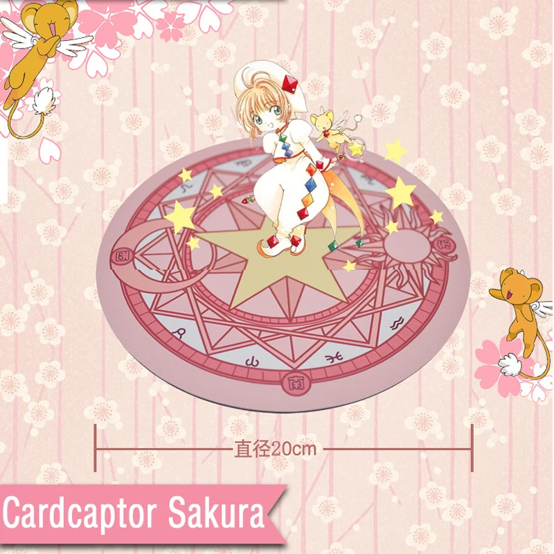 Коврик для мыши для компьютерной игры с героями мультфильмов Clow Card captor Cardcaptor Sakura wand