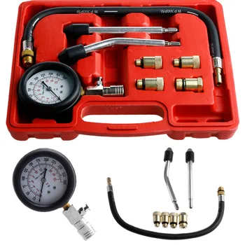 

1set Motor Auto Petrol Gas Engine Cylinder Compression Tester Gauge Professional Kits car-styling
