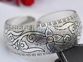 

hot sell909401 10pcs Wholesale New style Tibetan Tibet Silver Totem Bangle Cuff Bracelet