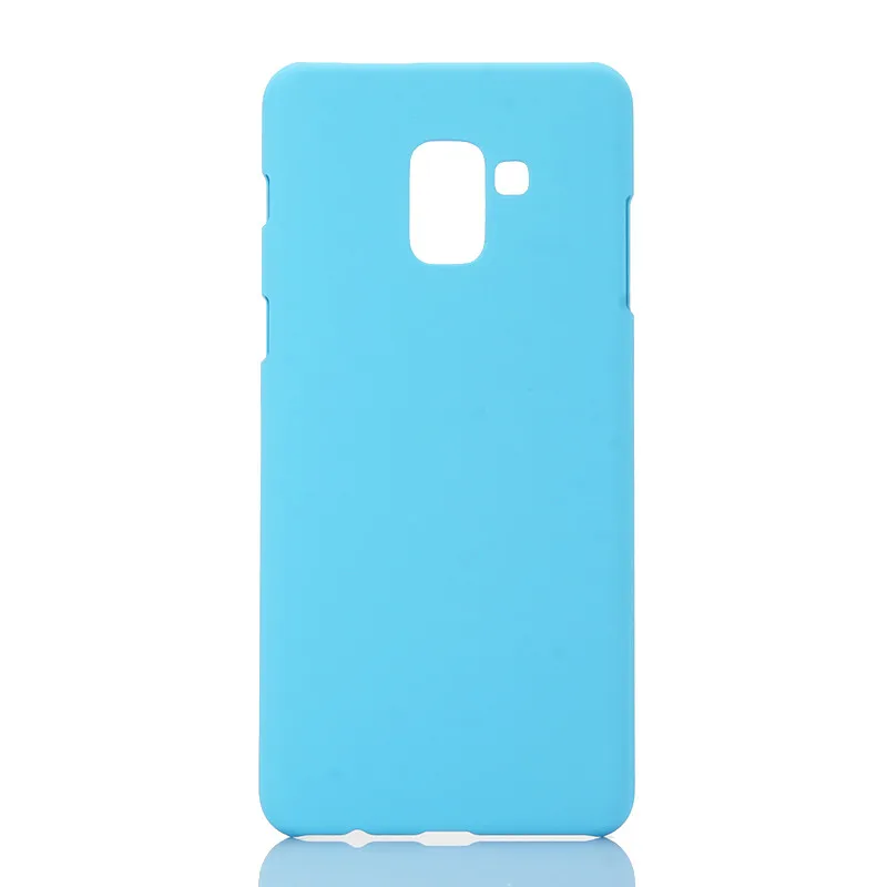 Чехол для телефона для Fundas samsung Galaxy A8 чехол 360 жесткий пластик PC карамельный цвет задняя крышка для Coque samsung A8 Plus чехол - Цвет: 7