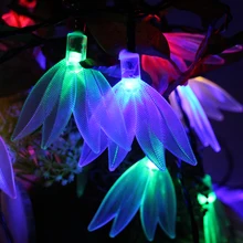 6 м 30 СВЕТОДИОДНАЯ батарея управляемая перо моделирование светодиодный гирлянды водонепроницаемые рождественские сказочные огни вечерние украшения для сада