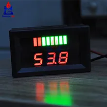 6 в/12 В/36 В/48 в красный светодиодный индикатор свинцово-кислотной батареи Емкость батареи тестер кислотности вольтметр Индикатор уровня заряда для Arduino