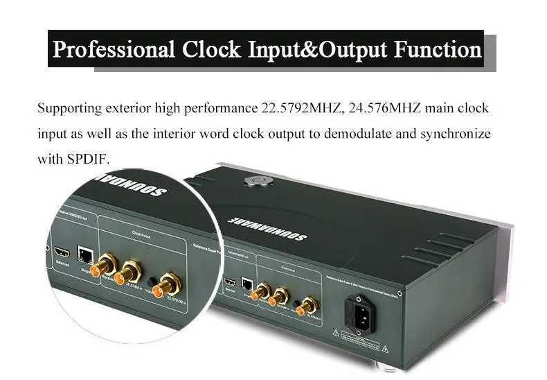 R-019 Soundaware D300REF контрольный уровень нового поколения PCM& DSD цифровой музыкальный сетевой преобразователь цифровой проигрыватель