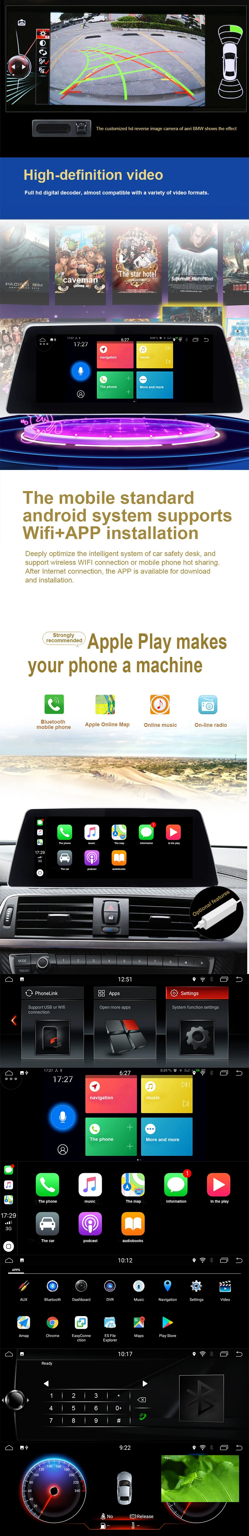 Best Car GPS Navigation 10.25 inch IPS Screen Android 8.1 PX6 Six Core for BMW 5 series G30 2018 EVO System Auto Multimedia Player 4