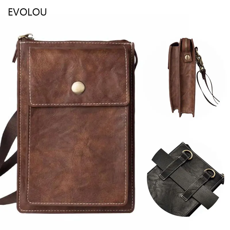 Waist Belt Clip Cover Case Magnetic Pouch Phone Bag For Samsung Galaxy S9 S8 S7 Edge Leather Cases Wallet Shoulder Strap Purse