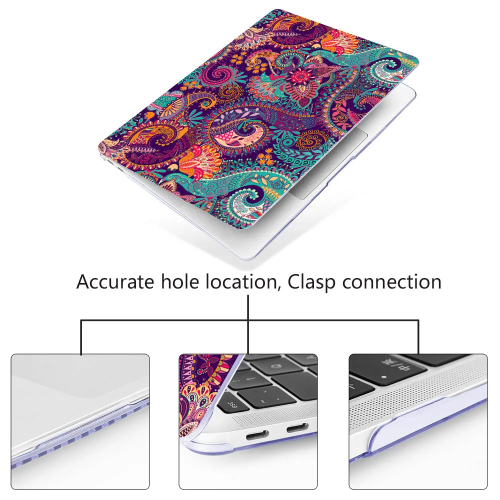 Пластиковый жесткий чехол с принтом для MacBook Air Pro Retina 11 12 13 15 16 дюймов 2020 A2338 A2251 A2337