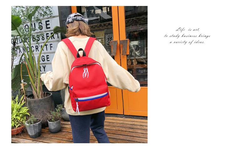Menghuo Women Backpack Waterproof Nylon School Bags for Teenager Girls Female Preppy Style Small Backpack Mochilas Women Bag New_14