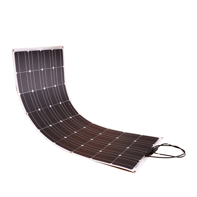 Dokio 12V 100W Monocrystalline Flexible Solar Panel For Car/Boat High Quality Flexible Panel Solar 100w China