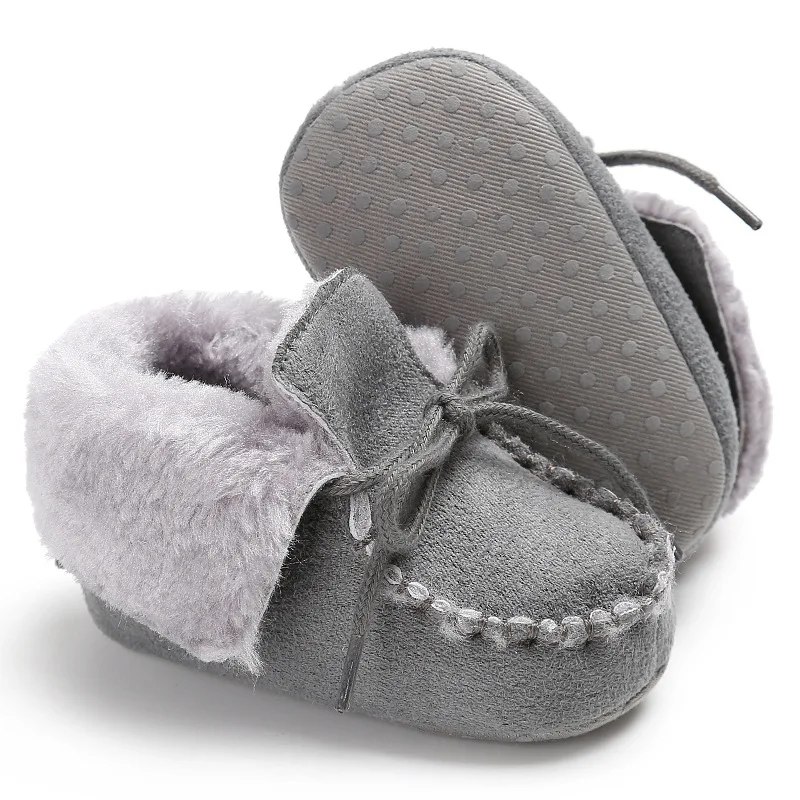 Sapatos de Bebê Sapatos de Pele de lã Meninas do Bebê Botas de Pele Botas de Bebê Inverno Botas Crianças Quentes Carneiro Couro Genuíno Menino 47 bebê botas de pele carneiro couro genuíno menino botas de bebê