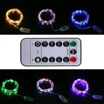 

50 LEDs String Lights with Remote USB Power Plug Indoors Christmas Valentines Wedding Birthday Party Decoration