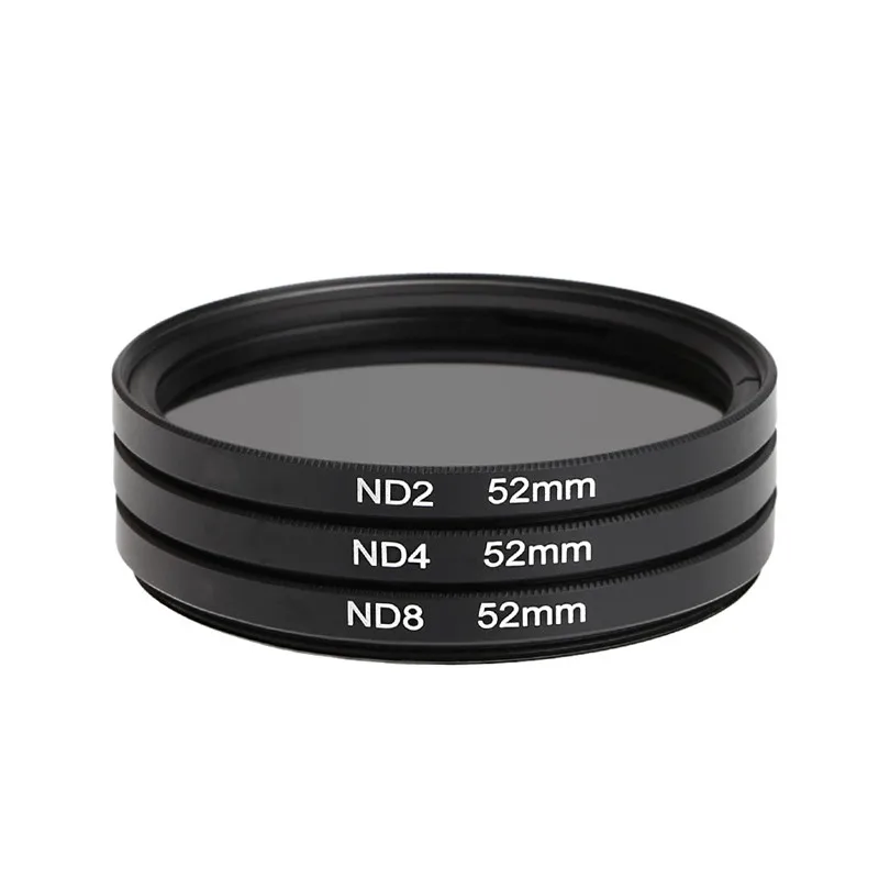 3in1 52mm Neutral Density ND Filter Set ND2 ND4 ND8 Filter Kit for Nikon For Sony for Canon EOS