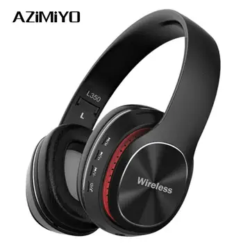 

AZiMiYO A-L350 Bluetooth 5.0 Headphones Wireless Headset Earbuds with Mic TF Card for Phone Music Foldable Adjustable Earphone