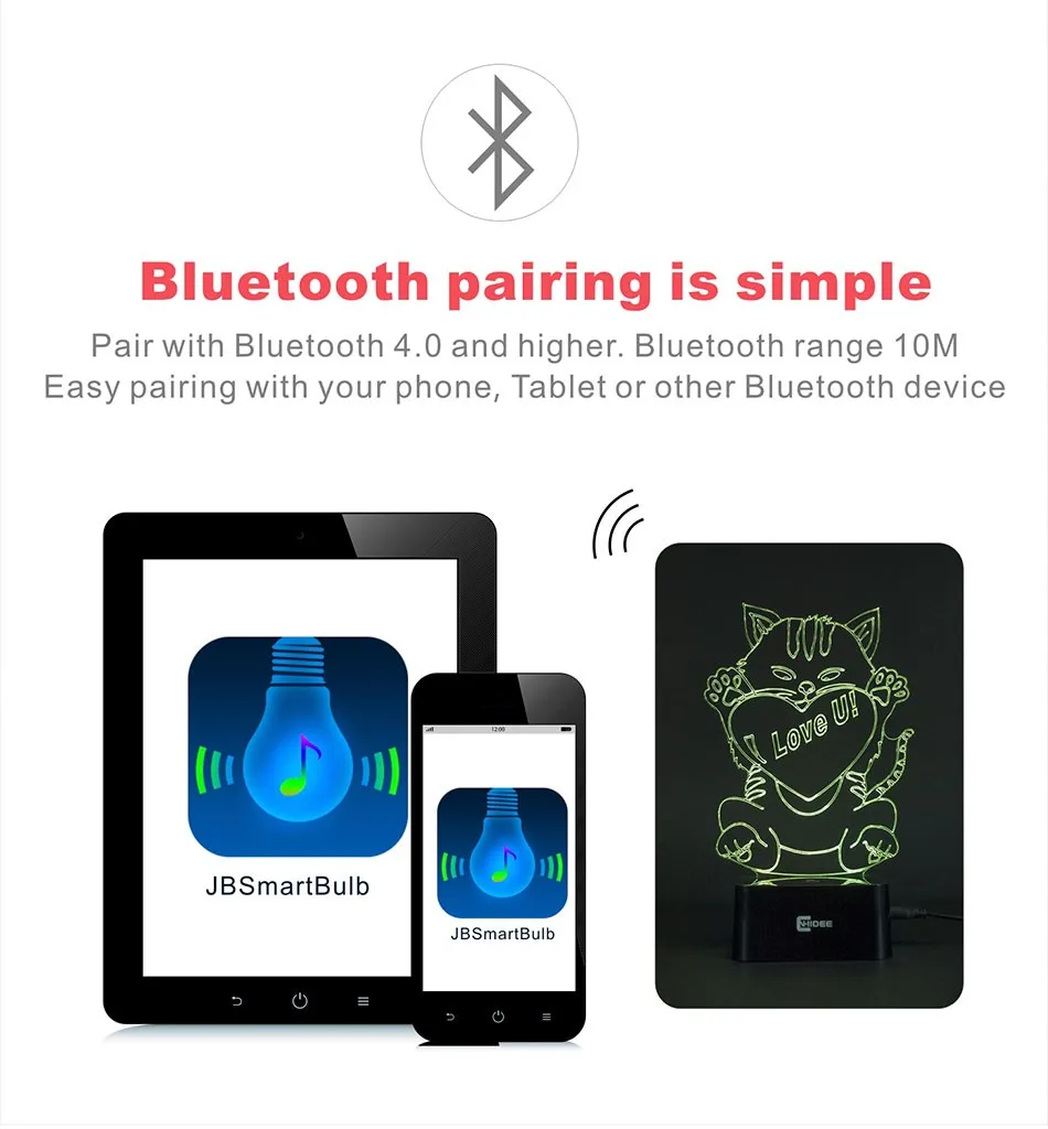 Luz de Noche Night Light Bluetooth Music 3d Usb Lampara Escritorio Led as Home Decor Desk Nightlights (5)