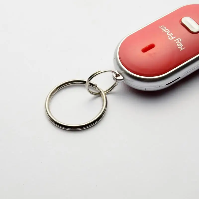 Smart Finder key Whistle Sensors White 1 PCS Keychain Sound LED With Whistle Cla