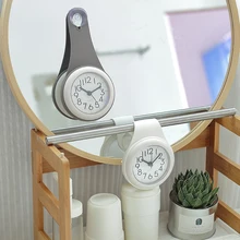 Waterproof Clocks Shower Fashion Wall Clocks Bathroom Clock Kitchen Suction Watches Living Room