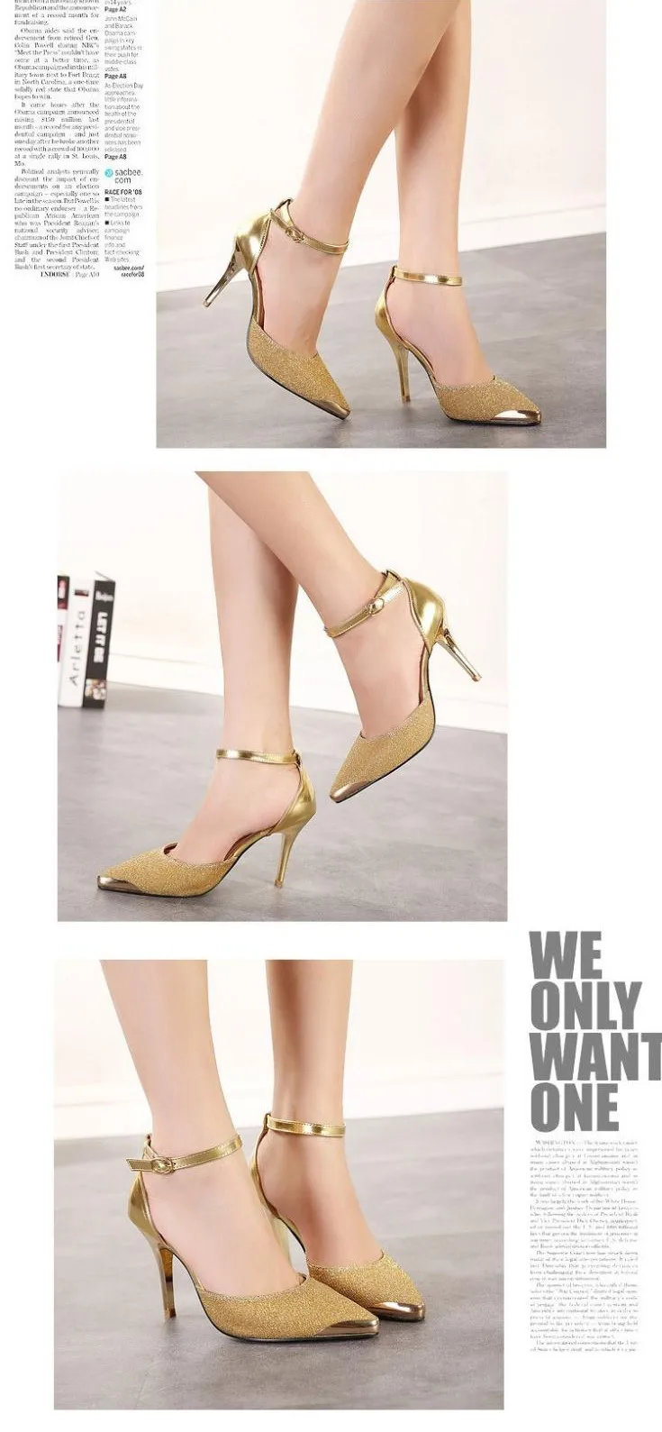 Carollabelly/женские туфли-лодочки на тонком высоком каблуке; пикантные блестящие кожаные туфли с острым носком; цвет золотистый, черный, серебристый