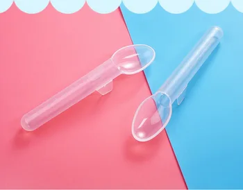 

DHL 1000PCS High Quality Safety Baby Liquid Feeding Spoon Kids Medication Device Utensil Given Medicines Infants Syringe Device