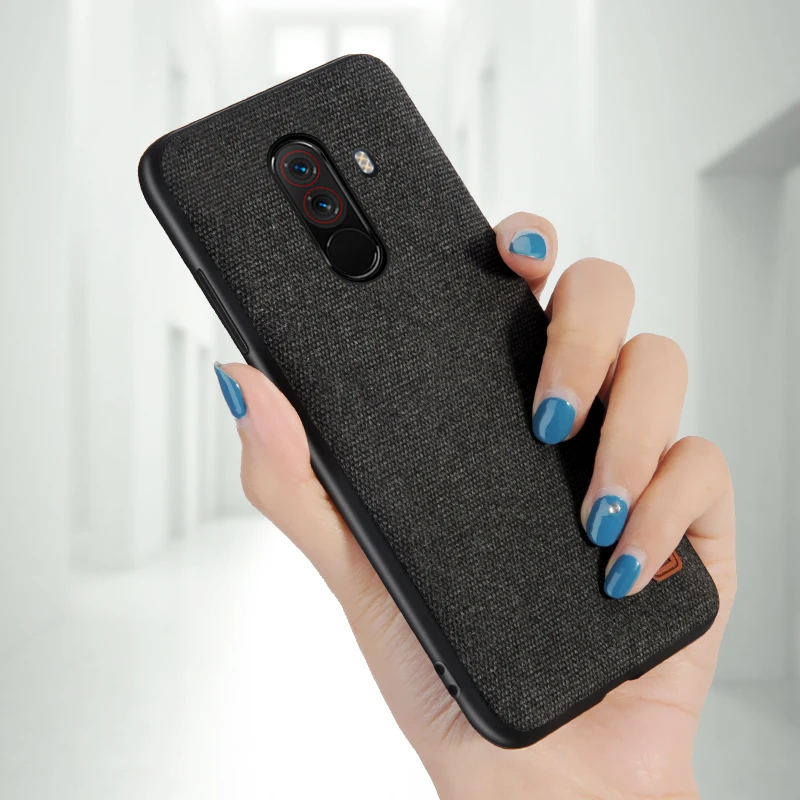 Чехол для Xiaomi POCOPHONE F1 чехол global POCO задняя крышка из силиконовой ткани защитный MOFi