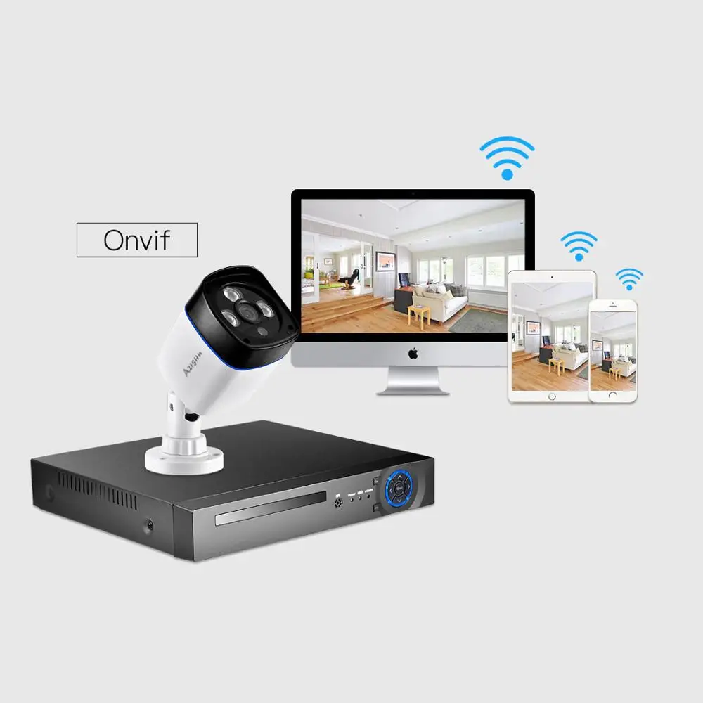 AZISHN IP камера POE 3MP H.265AI CCTV камера s Outfoor Водонепроницаемая Домашняя безопасность ИК ночного видения Surveilance Cam ONVIF