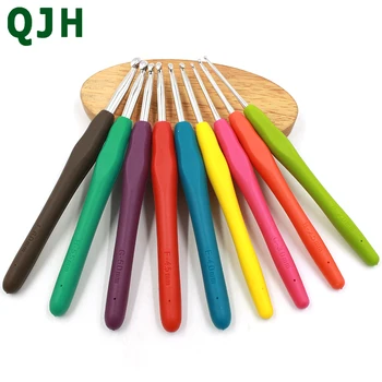 

Sewing Tools 9pcs/Set Soft handle slip Metal Crochet Hook Knit Knitting Needle Weave Craft Tip Yarn Needle New