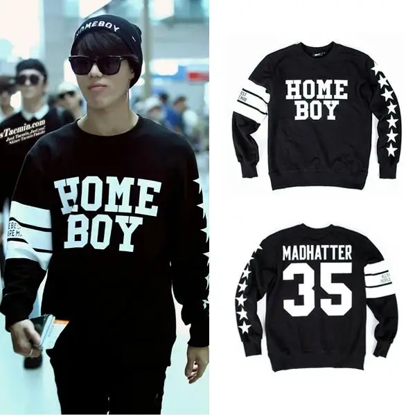 2014 autumn shinee taemin same type home boy pullover o neck s sweatshirt hoodie in 2014 autumn shinee taemin same type home boy pullover o neck s sweatshirt hoodie in