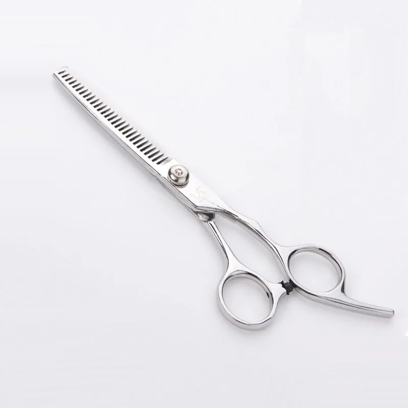 Режущий инструмент для укладки волос прямые ножницы из нержавеющей стали Профессиональный парикмахерский салон Парикмахерские ножницы для стрижки - Цвет: Teeth