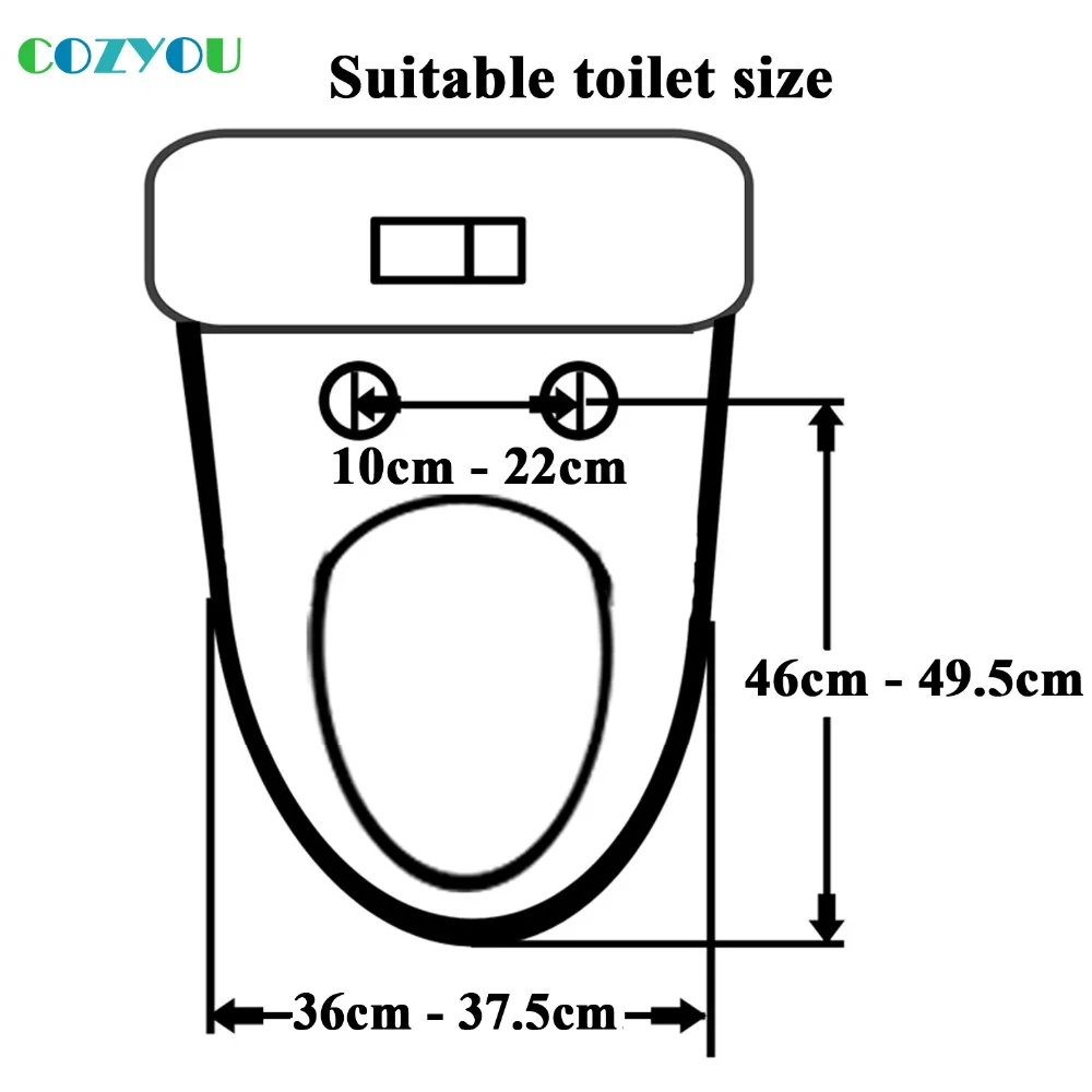 COZYOU сиденье для унитаза PP V Форма мягкое закрывание две кнопки БЫСТРОРАЗЪЕМНАЯ длина 460 мм до 495 мм, ширина 360 мм до 375 мм GBP17252SV