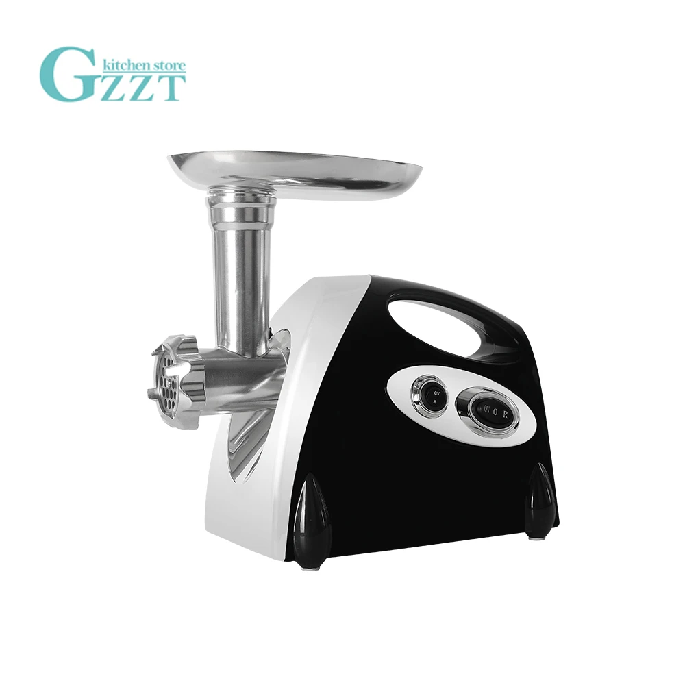

GZZT Household Electric Meat Grinder Sausage Stuffer Plastic+Cast Aluminum Kitchen Chopper Mincing Machine 3 Cutting Plates
