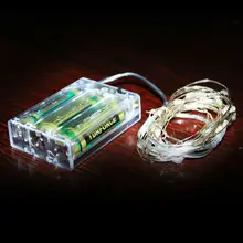 5 шт.* Светодиодный светильник 10 м 100 светодиодный s Серебряный провод сказочные огни С Рождеством год для свадьбы лампочки для праздника