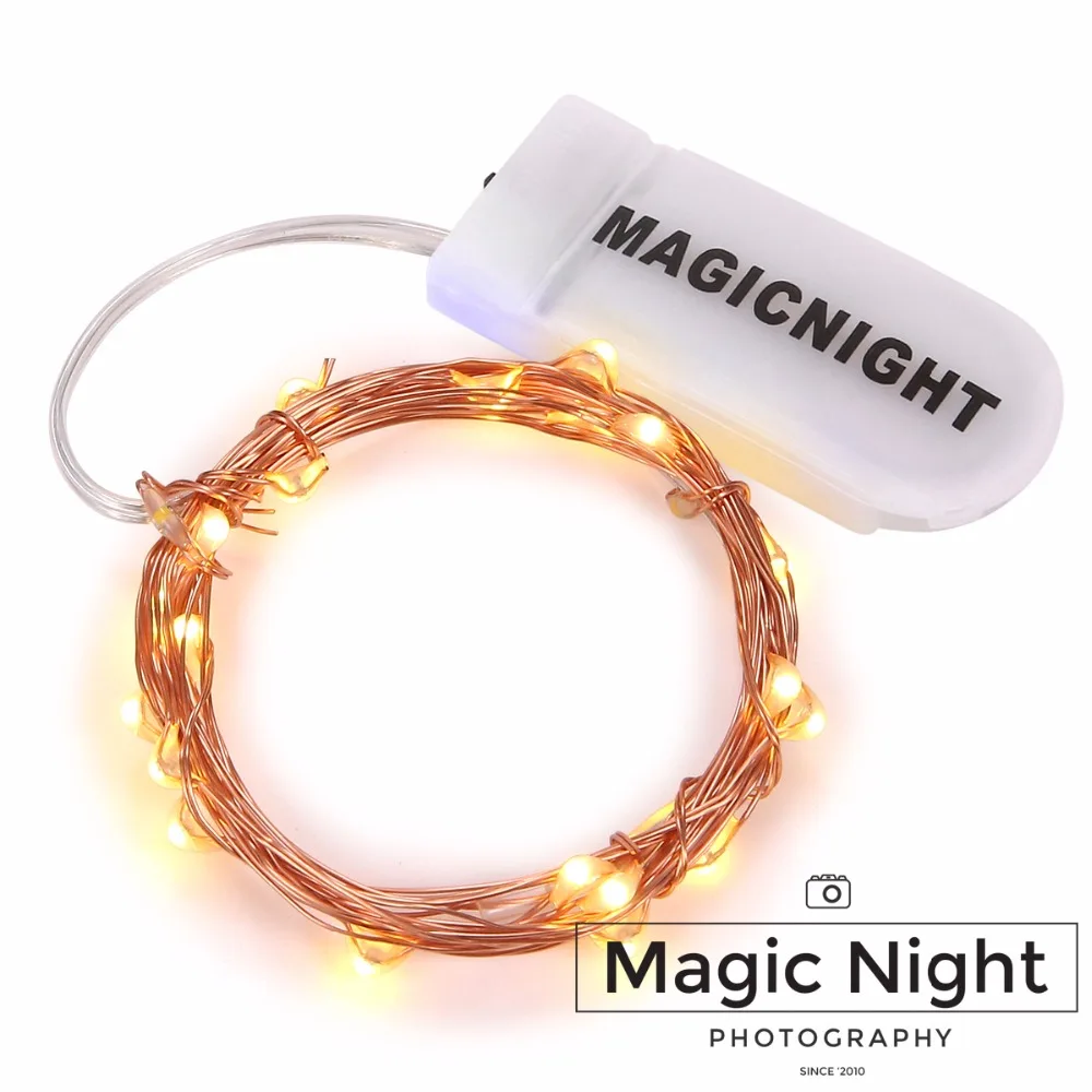 Magicnight Светлячок гирлянда Звездный светильник теплый белый микро светодиодный светильник s батарея работает для домашнего декора в комплекте батарея